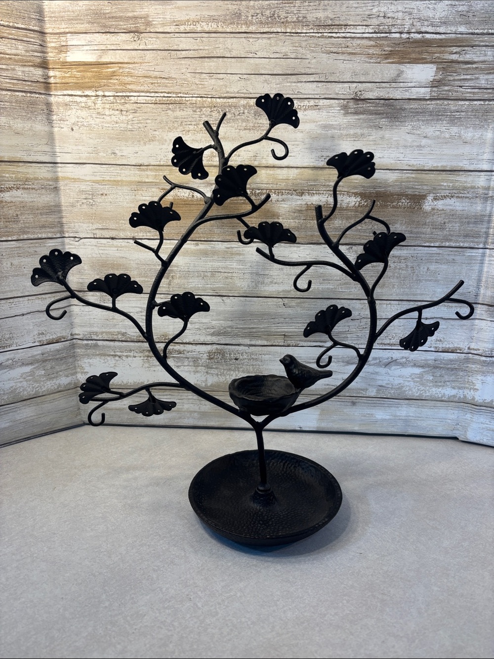 Cast iron metal jewelry tree